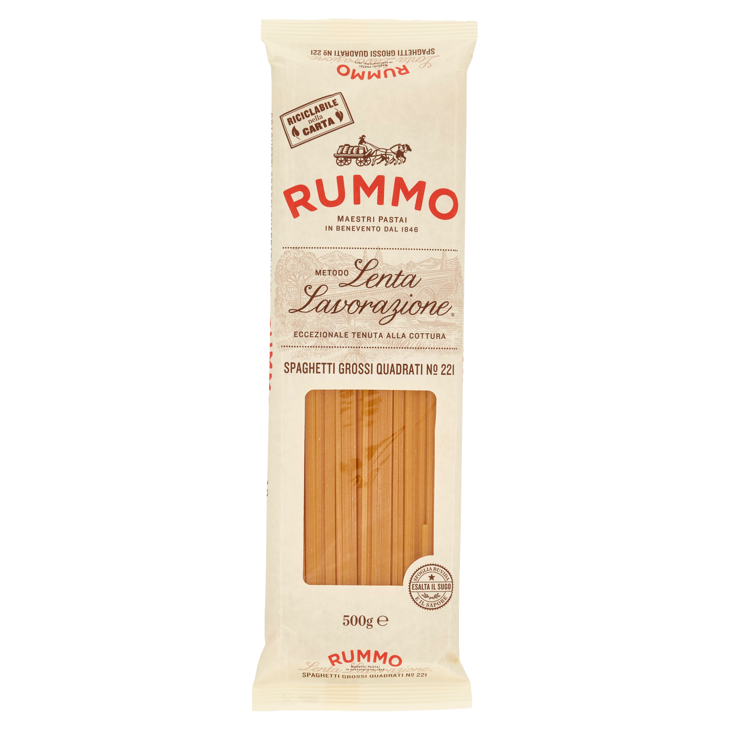RUMMO SPAGHETTI QUADRATI GROSSI N.221 500 GR
